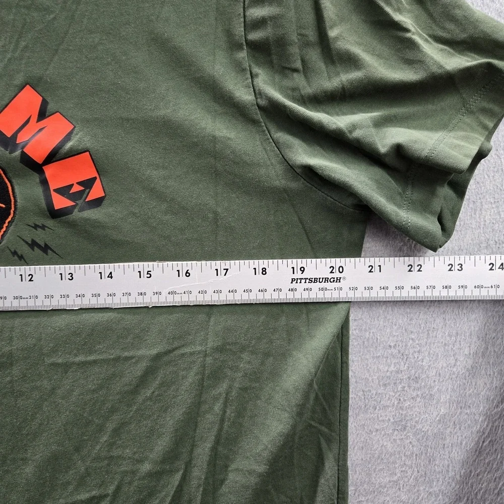 Nike Men Shirt M Green King Me Lebron James Embroidery Dri-Fit Logo Short Sleeve